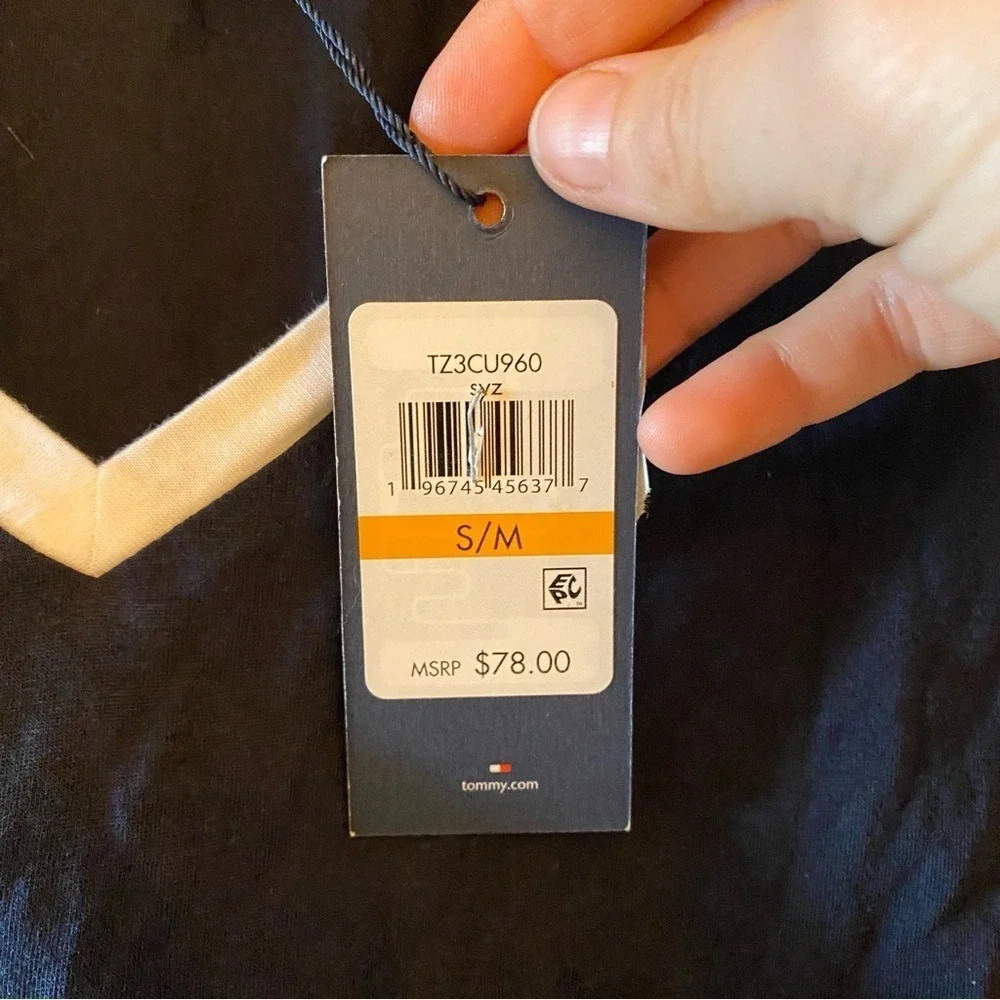Tommy Hilfiger Drawsteing Coverup Dress Sky Captain‎ Blue Small/Medium
